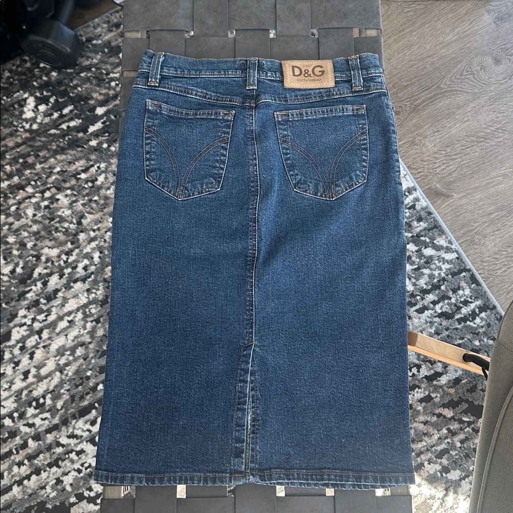 D&G Classic Blue Denim Skirt